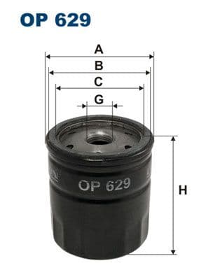 Eļļas filtrs FILTRON OP 629 1