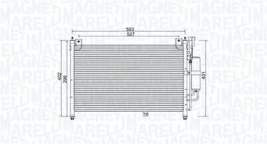 Kondensators, Gaisa kond. sistēma MAGNETI MARELLI 350203989000 1