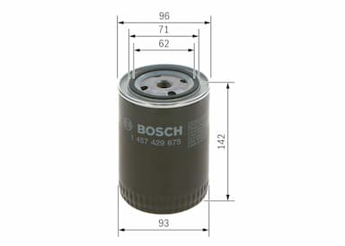 Degvielas filtrs BOSCH 1 457 429 675 5