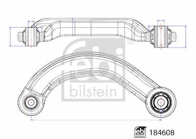 Neatkarīgās balstiekārtas svira, Riteņa piekare FEBI BILSTEIN 184608 3