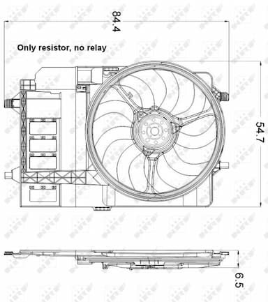 Ventilators, Motora dzesēšanas sistēma NRF 47301 5