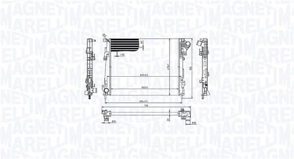 Radiators, Motora dzesēšanas sistēma MAGNETI MARELLI 350213213600 1