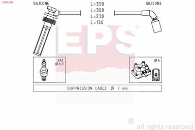 Augstsprieguma vadu komplekts EPS 1.499.249 1