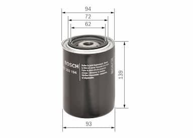 Eļļas filtrs BOSCH 0 451 203 194 5