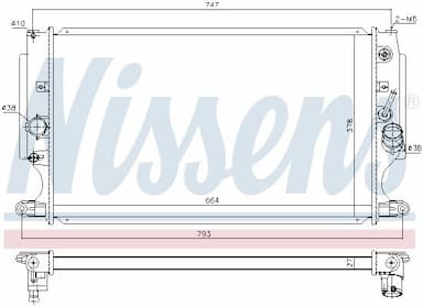 Radiators, Motora dzesēšanas sistēma NISSENS 646875 5