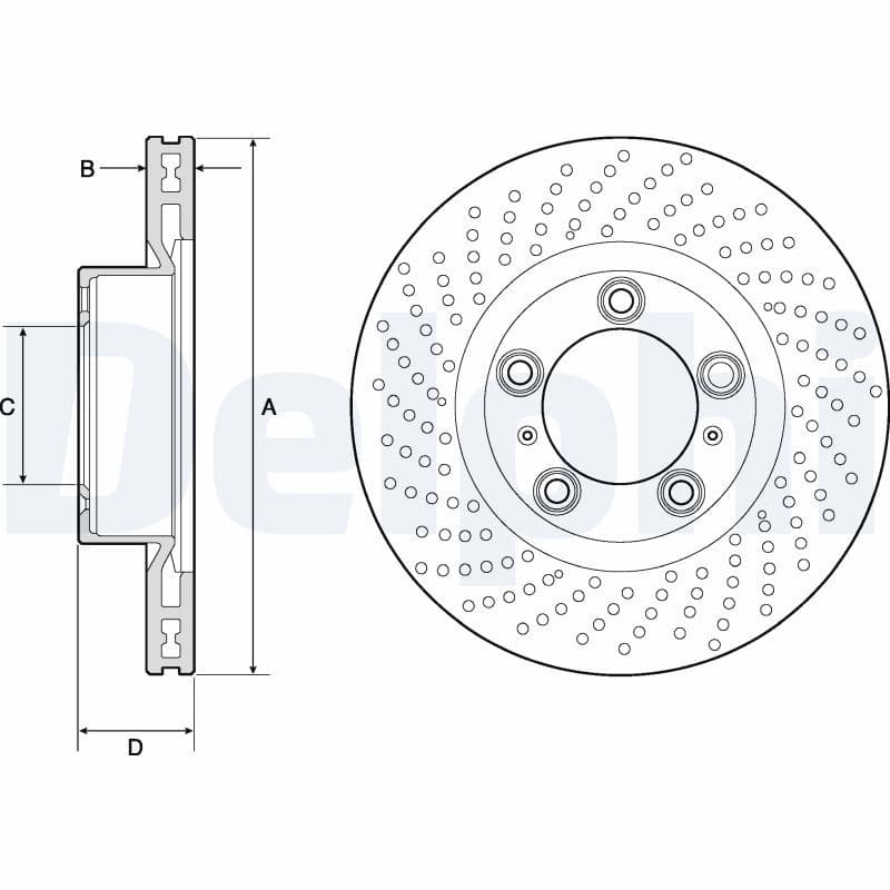 Bremžu diski DELPHI BG4813C 1