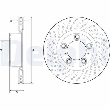 Bremžu diski DELPHI BG4813C 1