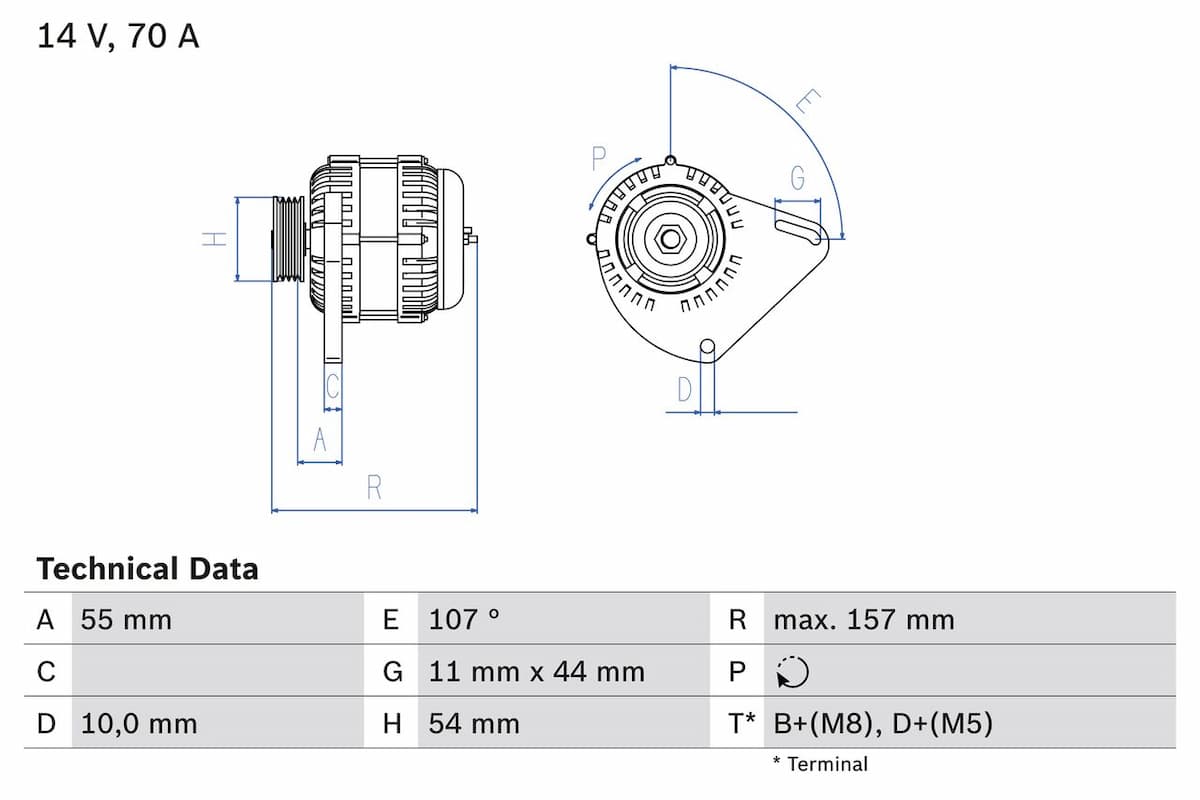 Ģenerators BOSCH 0 986 080 490 1