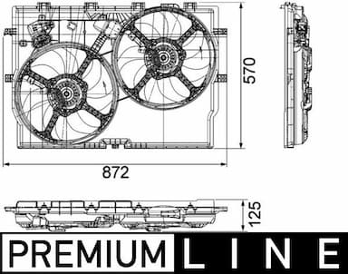 Ventilators, Motora dzesēšanas sistēma MAHLE CFF 193 000P 1