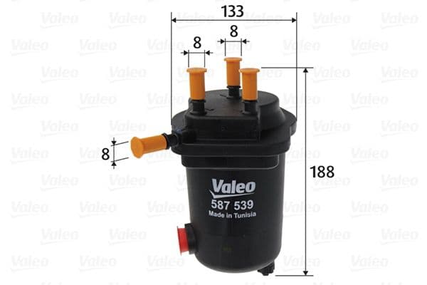 Degvielas filtrs VALEO 587539 1