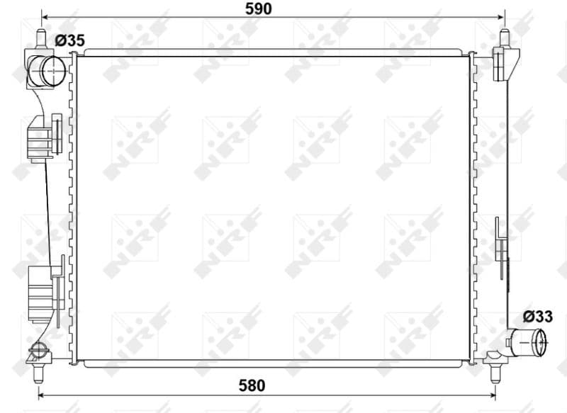 Radiators, Motora dzesēšanas sistēma NRF 53166 1