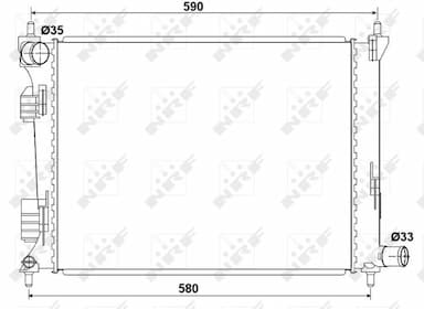 Radiators, Motora dzesēšanas sistēma NRF 53166 1