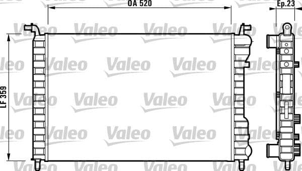 Radiators, Motora dzesēšanas sistēma VALEO 732812 1