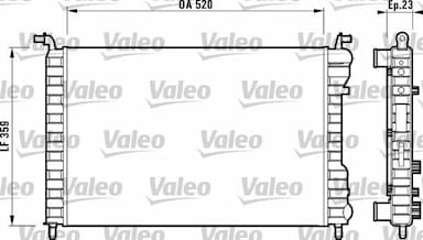 Radiators, Motora dzesēšanas sistēma VALEO 732812 1