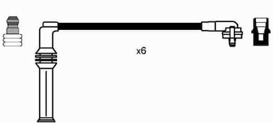 Augstsprieguma vadu komplekts NGK 0631 2