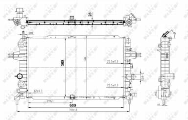 Radiators, Motora dzesēšanas sistēma NRF 50143 5