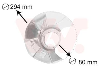 Dubļu sargs, Bremžu disks VAN WEZEL 5858371 1