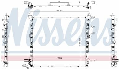 Radiators, Motora dzesēšanas sistēma NISSENS 606981 5