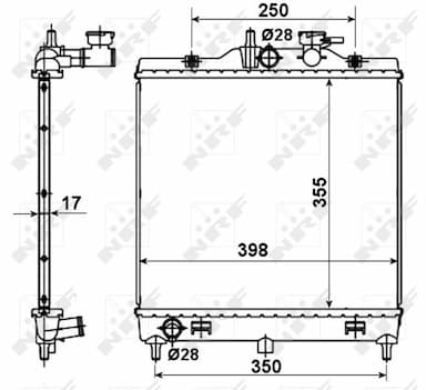 Radiators, Motora dzesēšanas sistēma NRF 53489 4