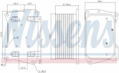 Eļļas radiators, Motoreļļa NISSENS 91274 5