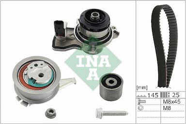 Ūdenssūknis + Zobsiksnas komplekts Schaeffler INA 530 0665 30 1