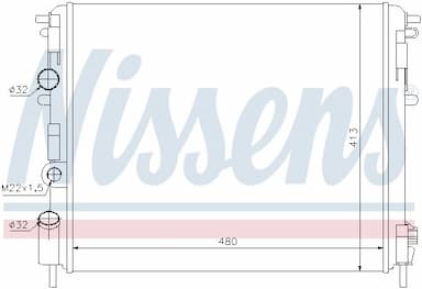 Radiators, Motora dzesēšanas sistēma NISSENS 63794 5