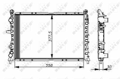 Radiators, Motora dzesēšanas sistēma NRF 54502 5