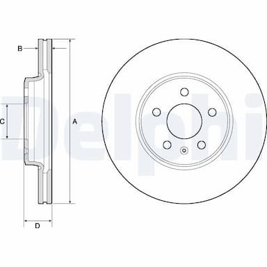 Bremžu diski DELPHI BG4799C 1