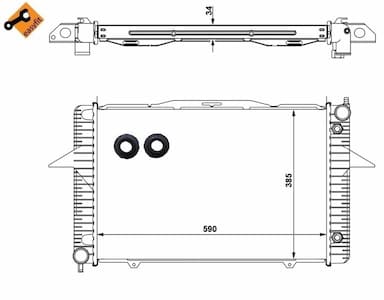 Radiators, Motora dzesēšanas sistēma NRF 58343 4