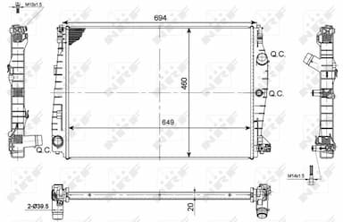 Radiators, Motora dzesēšanas sistēma NRF 53114 5