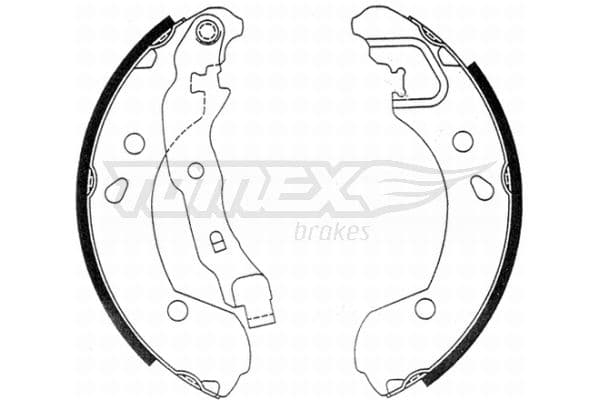 Bremžu loku komplekts TOMEX Brakes TX 21-48 1