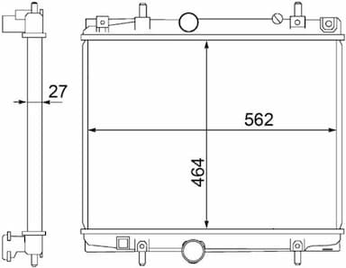 Radiators, Motora dzesēšanas sistēma MAHLE CR 1437 000S 2