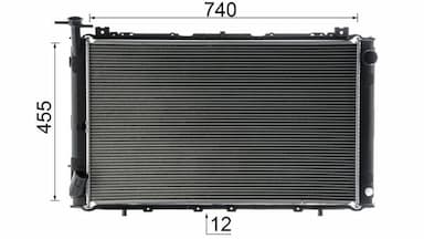 Radiators, Motora dzesēšanas sistēma MAHLE CR 63 000S 10