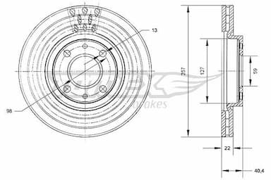 Bremžu diski TOMEX Brakes TX 70-56 1