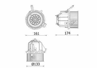 Salona ventilators MAHLE AB 328 000P 1