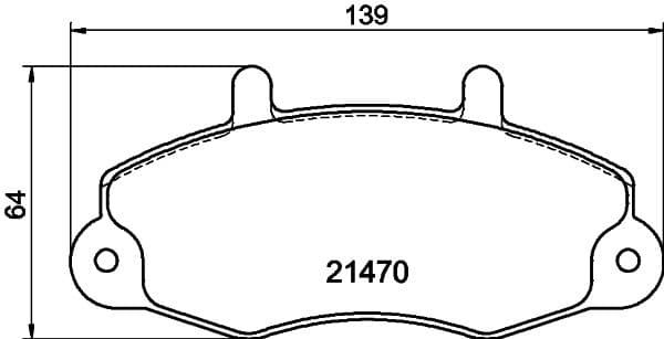 Bremžu uzliku kompl., Disku bremzes HELLA PAGID 8DB 355 019-371 1