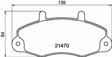 Bremžu uzliku kompl., Disku bremzes HELLA PAGID 8DB 355 019-371 1