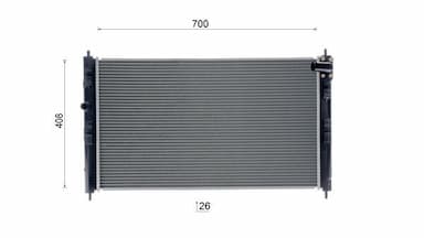 Radiators, Motora dzesēšanas sistēma MAHLE CR 2237 000S 17