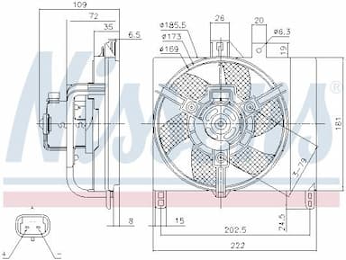 Ventilators, Motora dzesēšanas sistēma NISSENS 85765 6