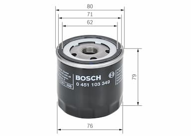 Eļļas filtrs BOSCH 0 451 103 349 5