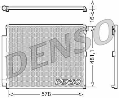 Kondensators, Gaisa kond. sistēma DENSO DCN50017 1