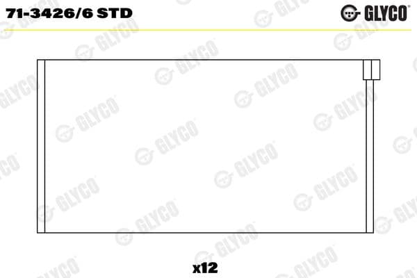Klaņa gultnis GLYCO 71-3426/6 STD 1