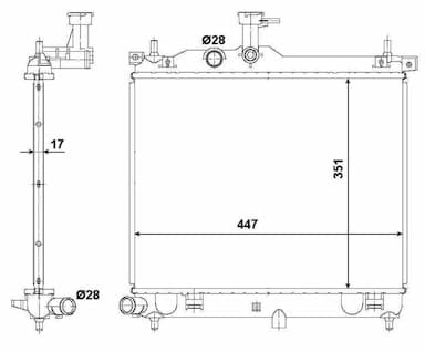 Radiators, Motora dzesēšanas sistēma NRF 53029 4