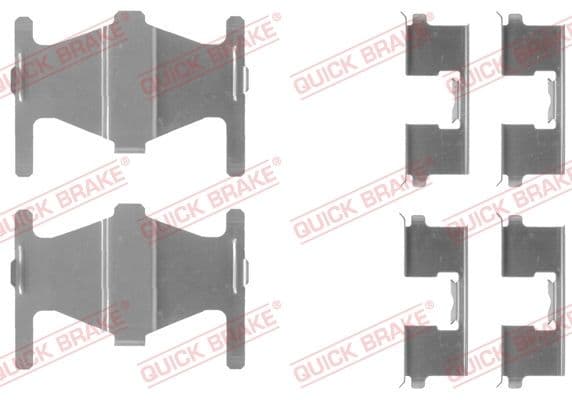 Piederumu komplekts, Disku bremžu uzlikas QUICK BRAKE 109-1204 1