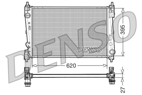 Radiators, Motora dzesēšanas sistēma DENSO DRM13015 1