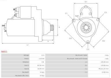 Starteris AS-PL S6011 5