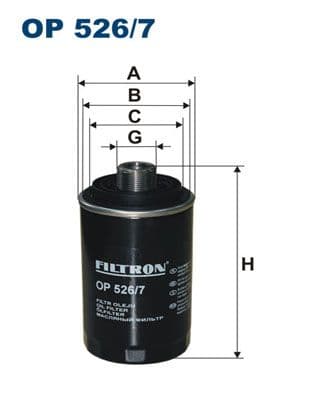 Eļļas filtrs FILTRON OP 526/7 1