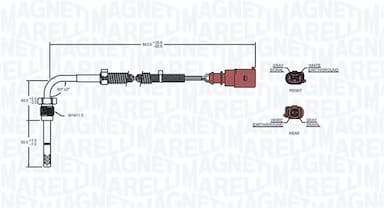 Devējs, Izplūdes gāzu temperatūra MAGNETI MARELLI 172000105010 2