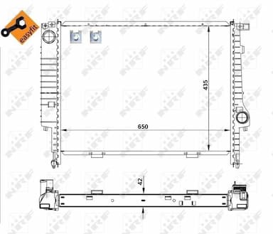 Radiators, Motora dzesēšanas sistēma NRF 509589 4