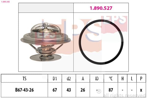 Termostats, Dzesēšanas šķidrums EPS 1.880.385 1